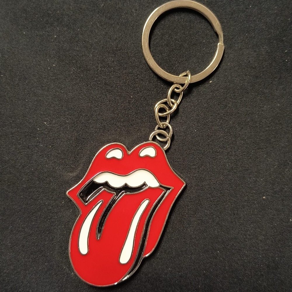 Red Tongue Logo Keychain